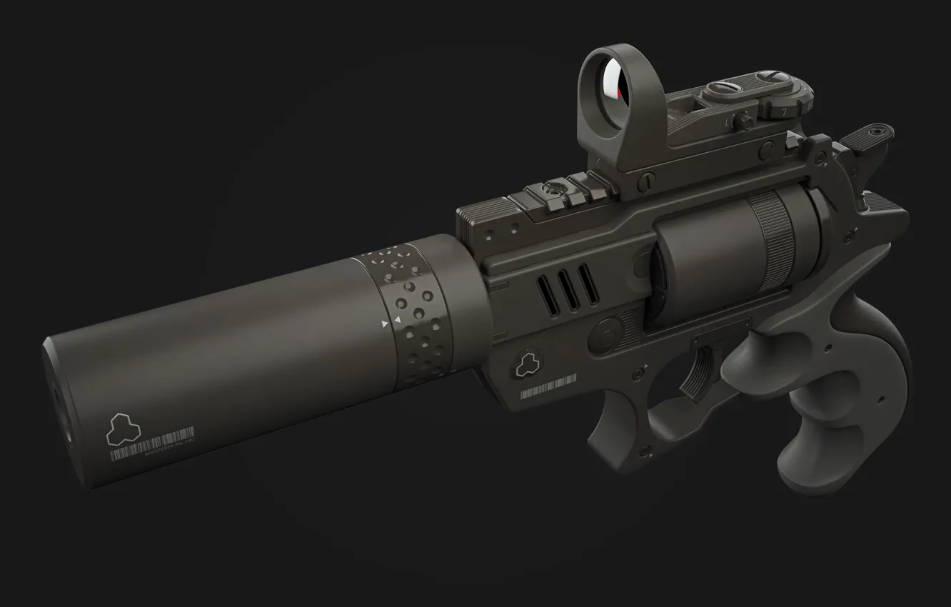 Photo wallpaper gun, weapon, revolver, by protecta