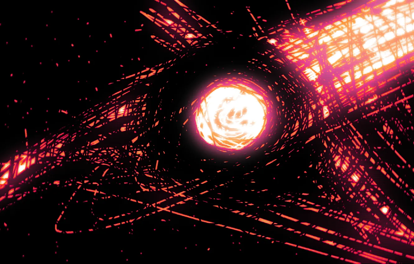 Photo wallpaper eyes, space, red, abstraction, darkness, pattern, comet, wallpaper