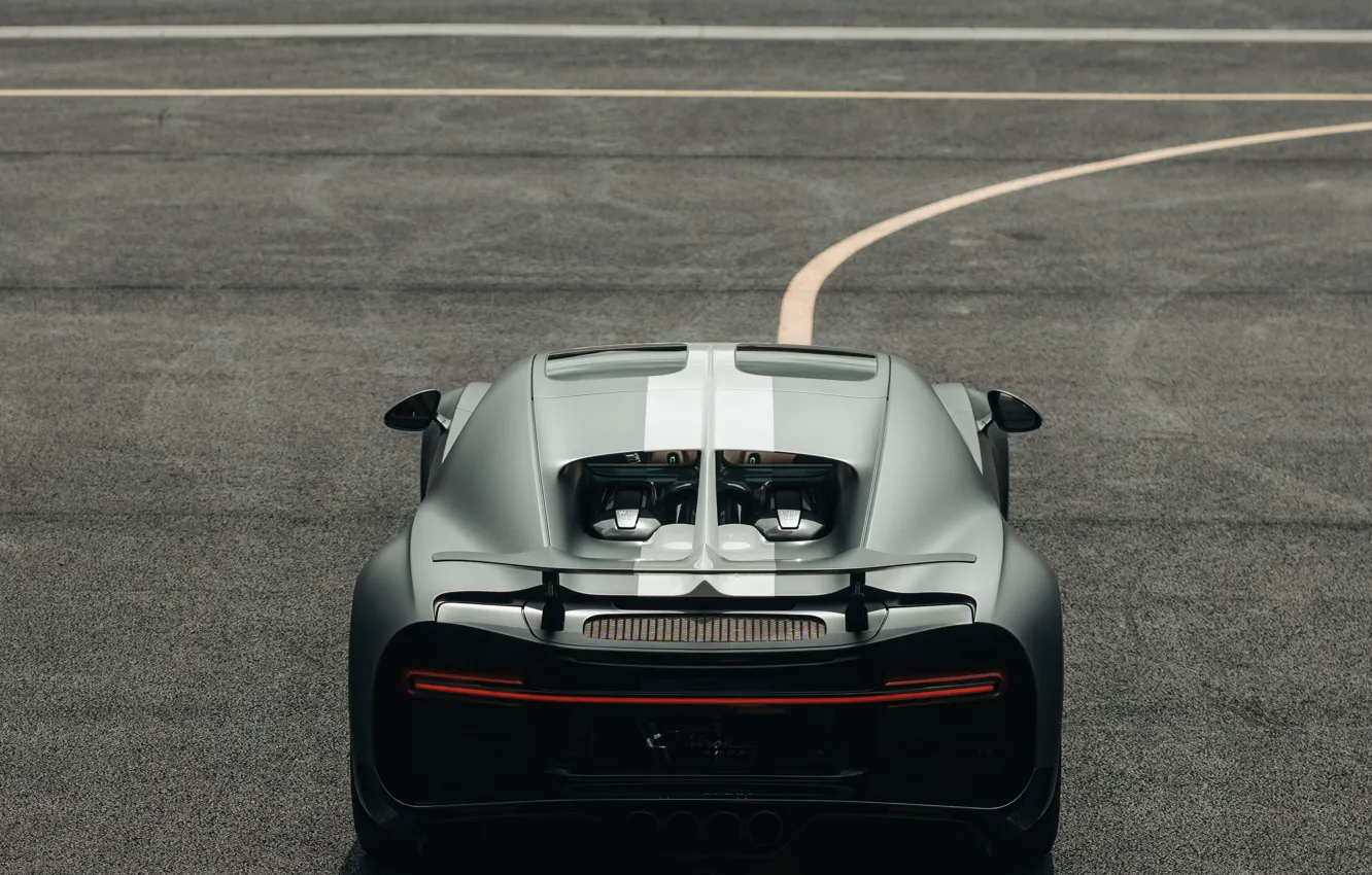 Photo wallpaper Bugatti, Bugatti, rear view, Chiron, Bugatti Chiron Sport, The Legends Of The Sky