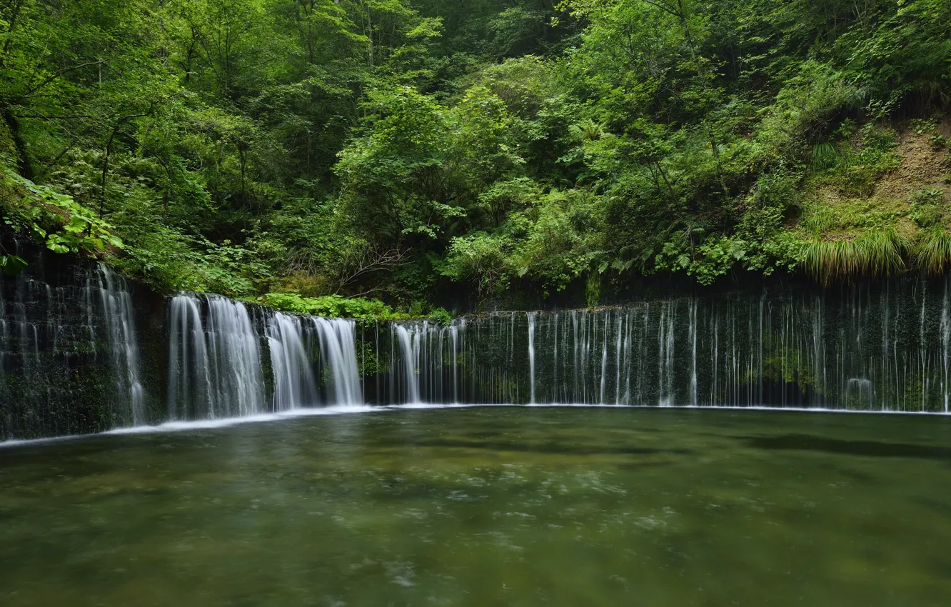 Photo wallpaper Nagano, the Shiraito falls, Japan., (White Thread), Karuizawa-machi