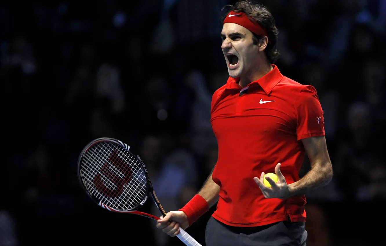 Photo wallpaper Roger, tennis, federer, tennis, Federer, roger, ATP, Nike. Red