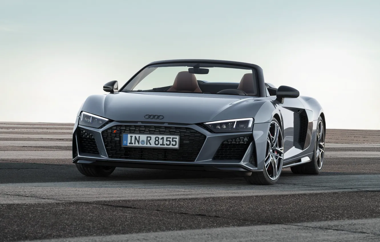 Photo wallpaper Audi R8, Spyder, V10, 2019