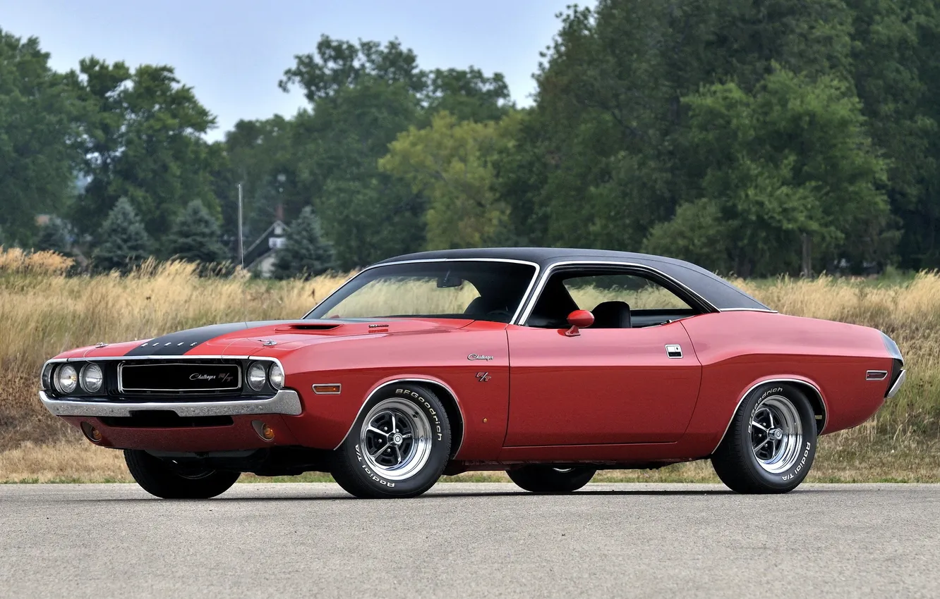 Photo wallpaper Dodge, Challenger, muscle car, Dodge, muscle car, 1970, A group
