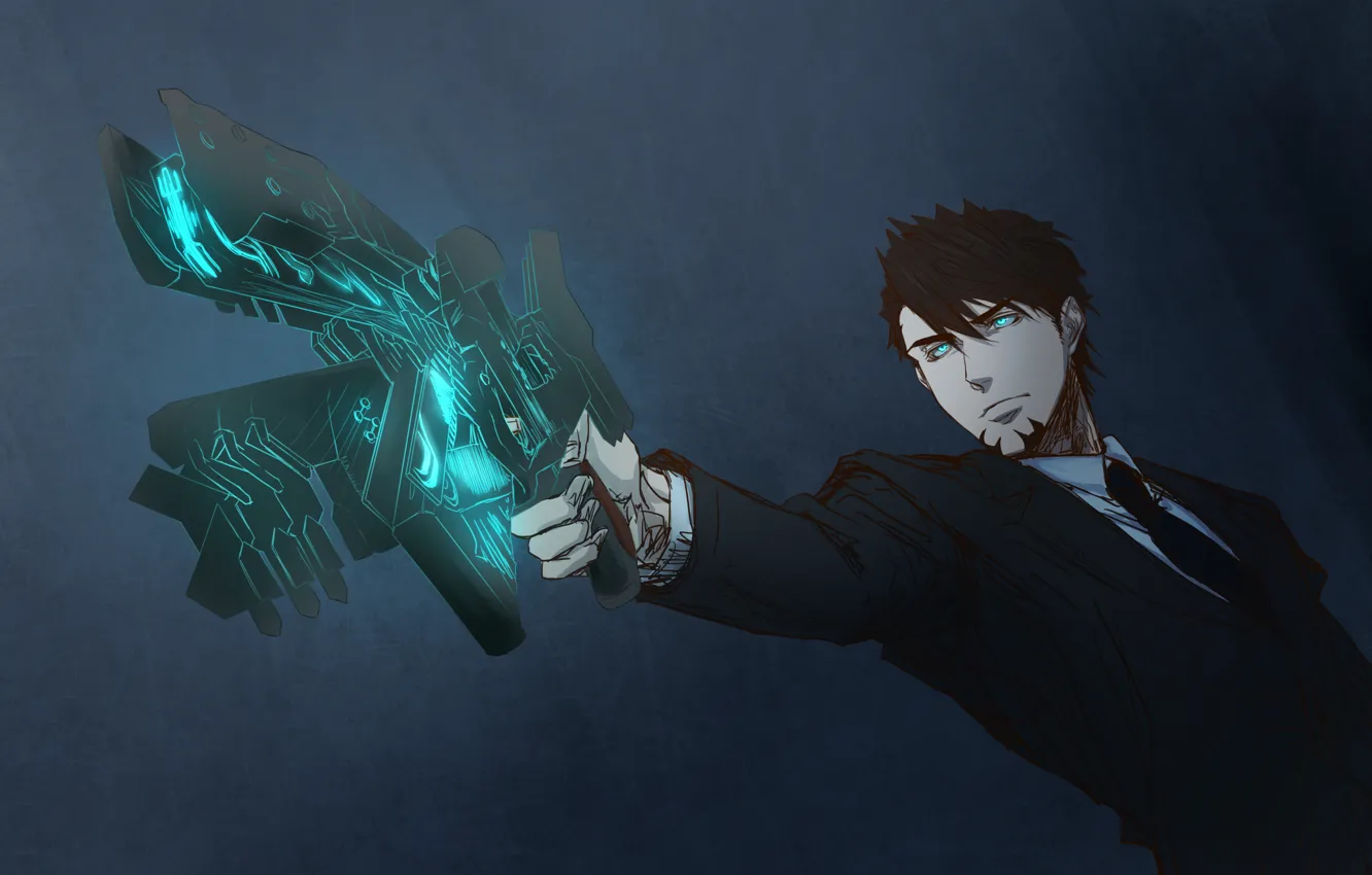 Photo wallpaper gun, anime, guy, cosplay, Kotetsu, Tiger and Bunny