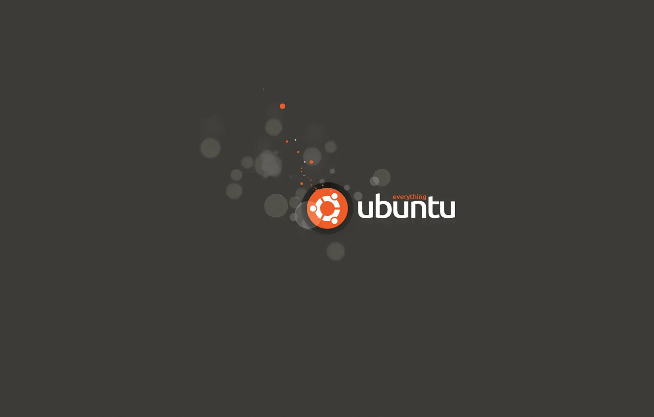 Photo wallpaper bubbles, ubuntu, everything