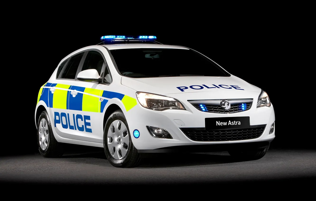 Photo wallpaper police, Vauxhall, astra