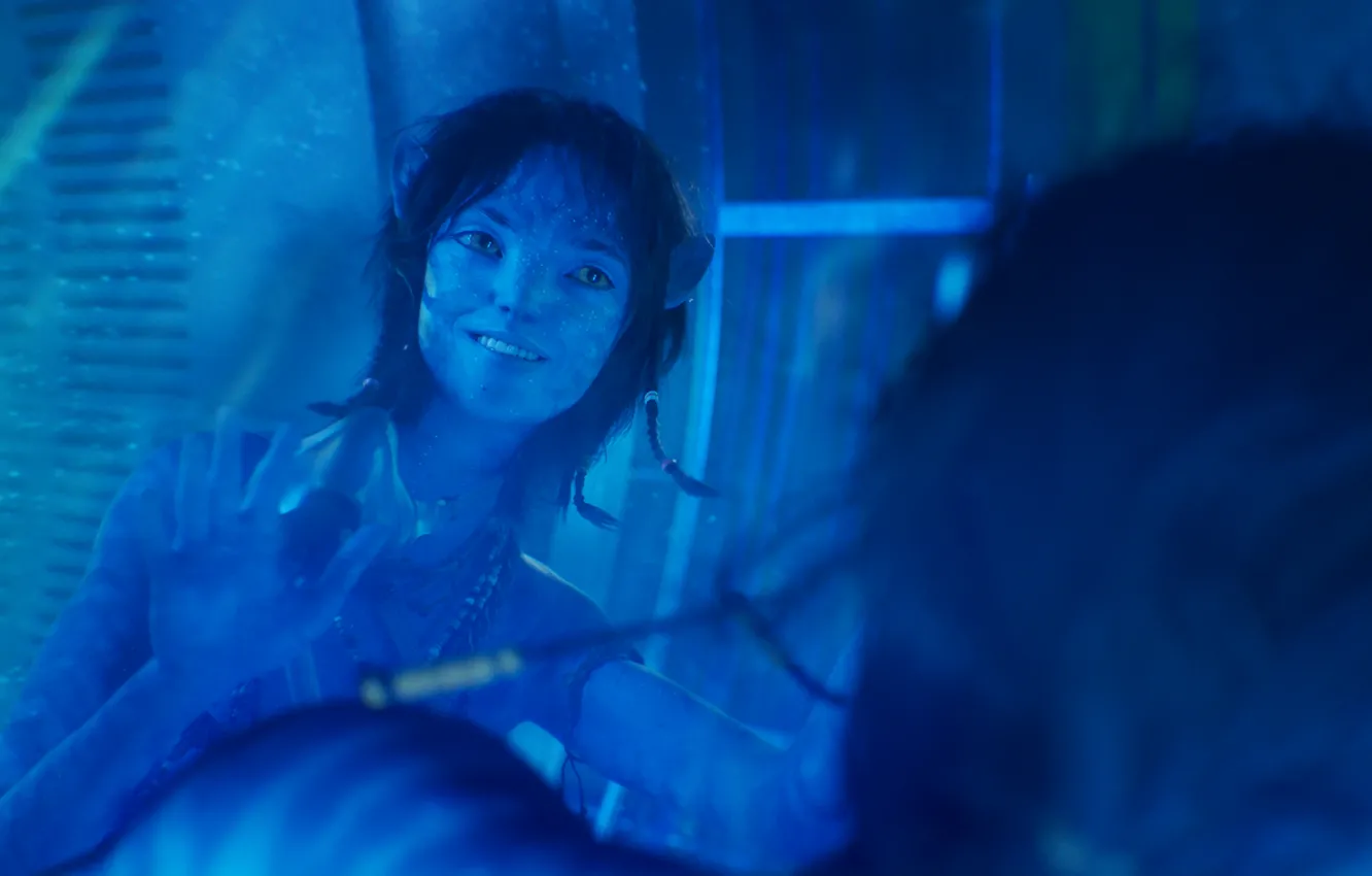 Photo wallpaper Avatar, smile, Sigourney Weaver, Avatar: The Way of Water, Left