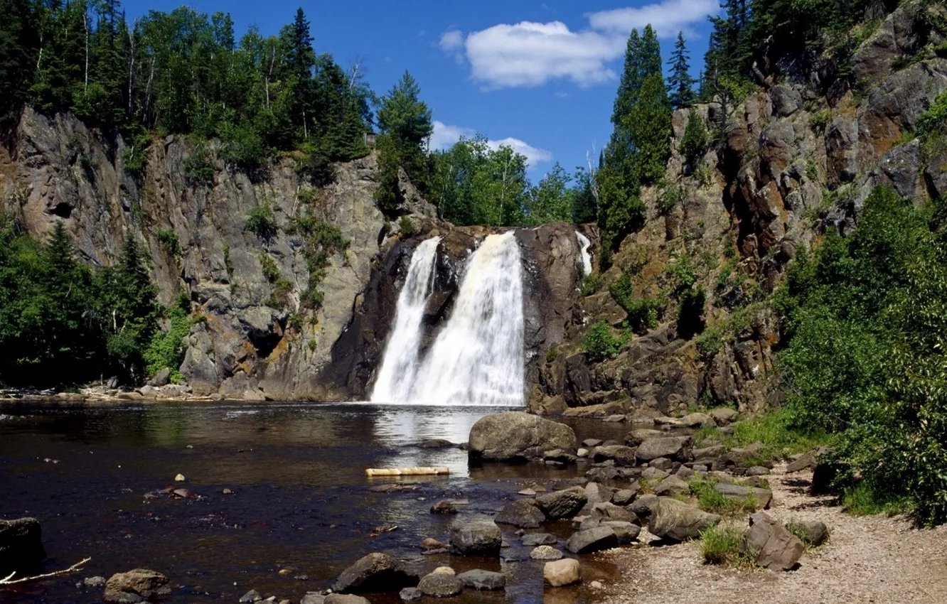 Photo wallpaper nature, Park, photo, waterfall, Mn, Minnesota