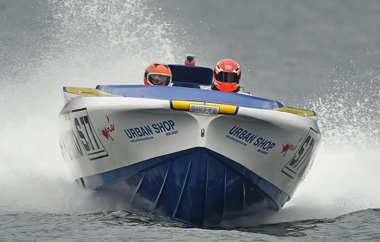 Photo wallpaper race, boat, speed