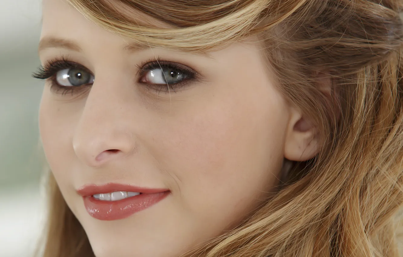 Photo wallpaper look, girl, face, model, teeth, Lauren Clare