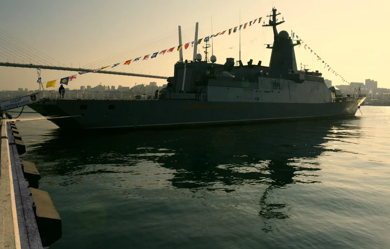 Photo wallpaper pier, Corvette, Vladivostok, Aldar Tsydenzhapov
