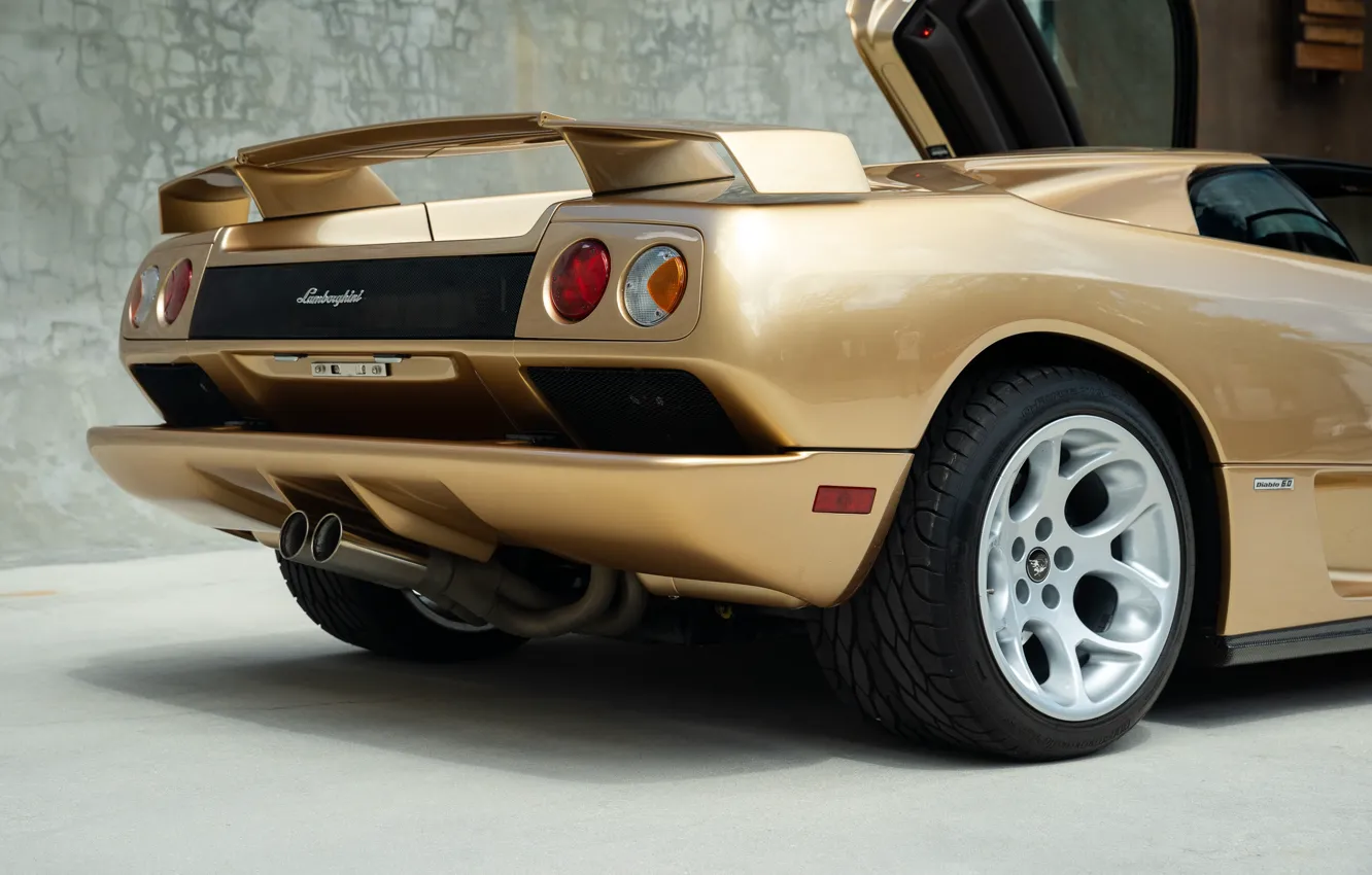 Photo wallpaper Lamborghini, supercar, Diablo, rear wing, Lamborghini Diablo VT 6.0 SE