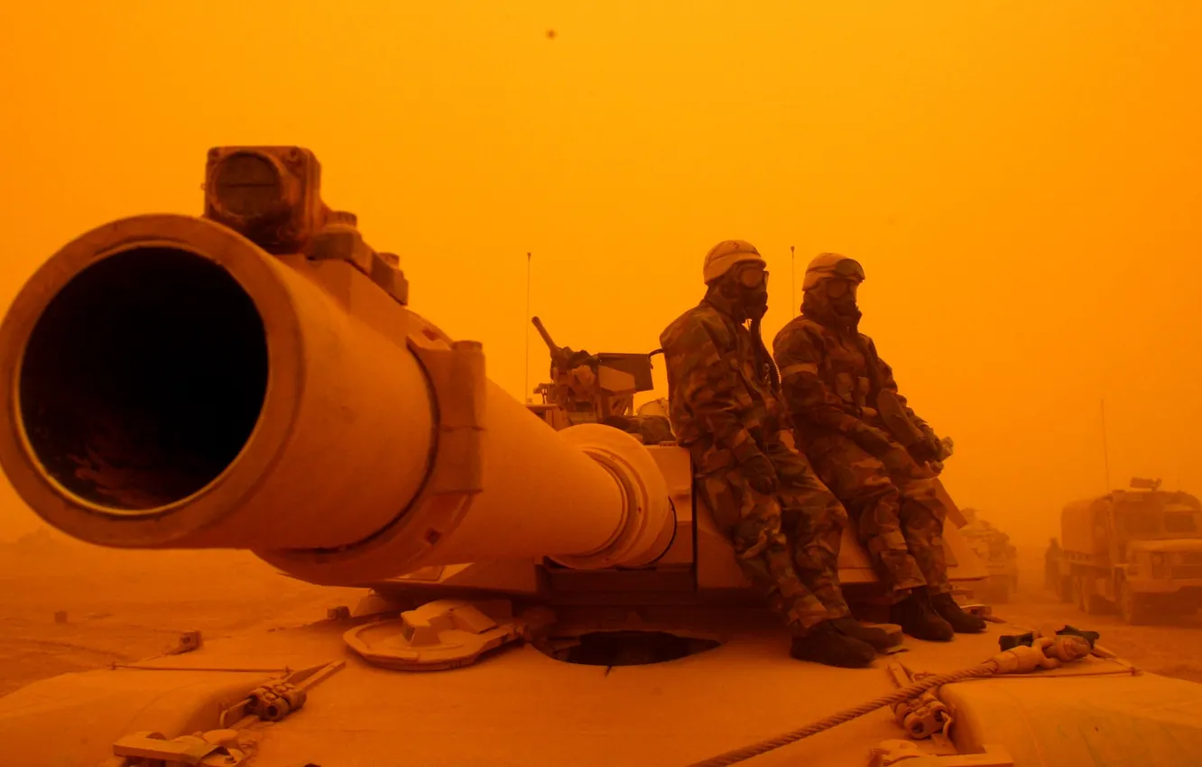 Photo wallpaper Abrams, sandstorm, sandstorm