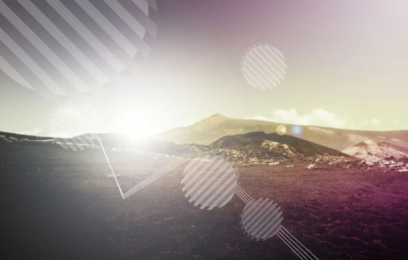 Photo wallpaper mountains, nature, photo, background, Wallpaper, graphics, treatment, horizon