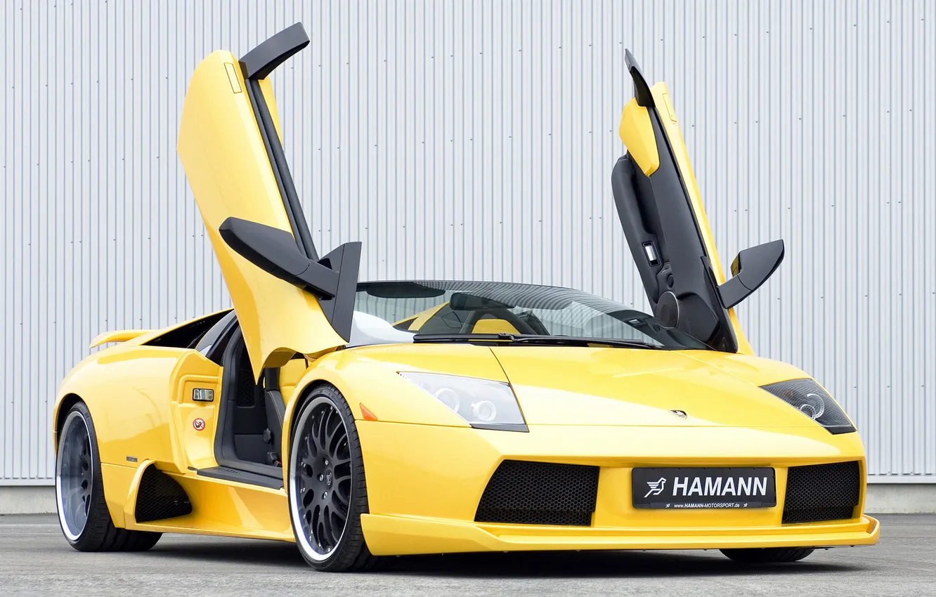Photo wallpaper auto, Roadster, Lamborghini, the door, supercar, Hamann, murcielago, the front