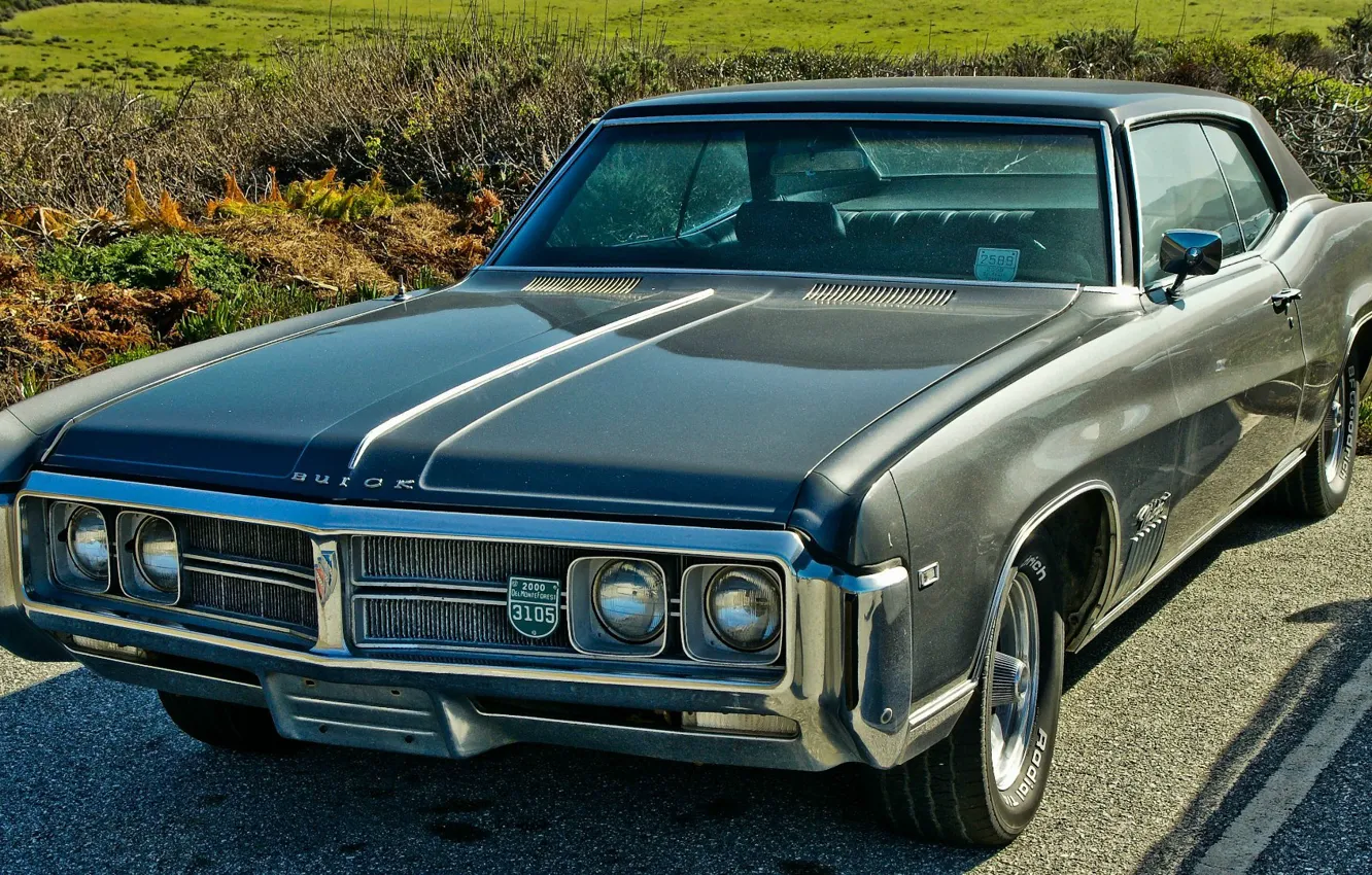Photo wallpaper coupe, 1969, muscle car, coupe, wildcat, buick