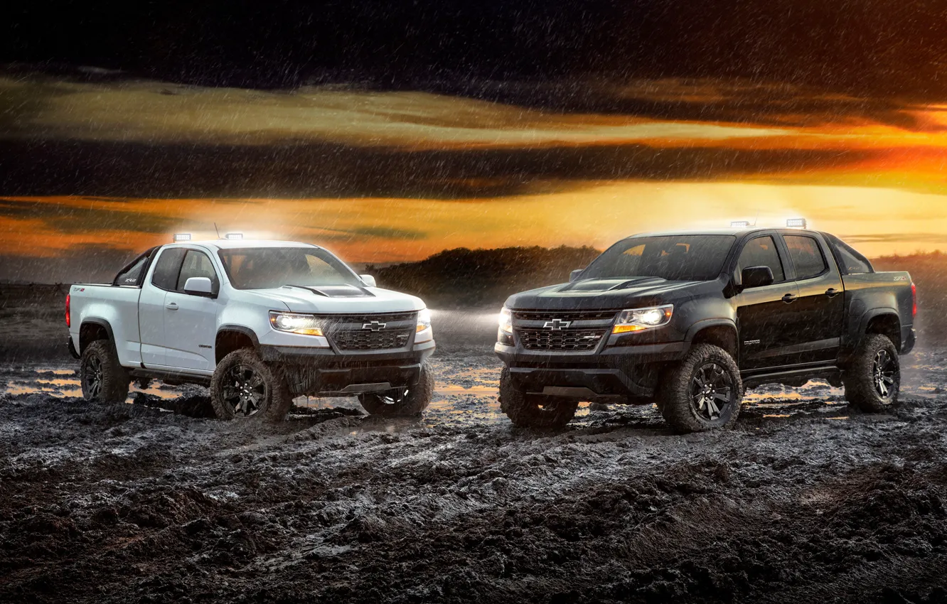 Photo wallpaper Chevrolet, pickup, Colorado, 2017, ZR2 Crew Cab