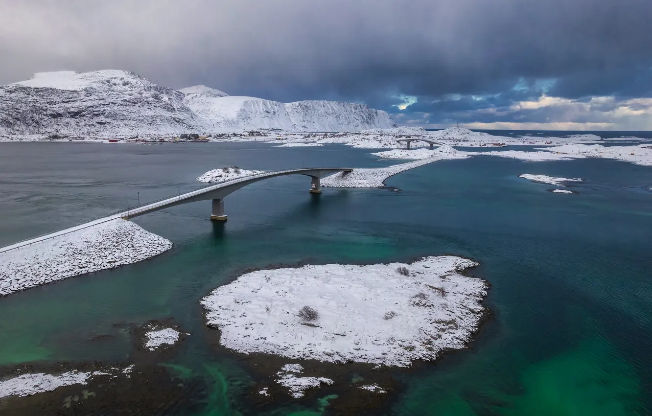 Photo wallpaper nature, Norway, Lofoten