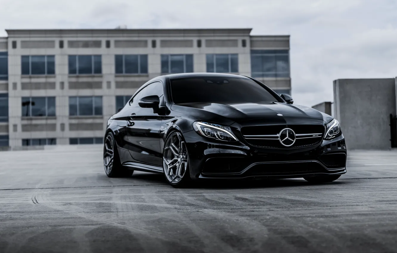 Photo wallpaper Mercedes, coupe, Forged Wheels, Velos XX 2, AMG C63