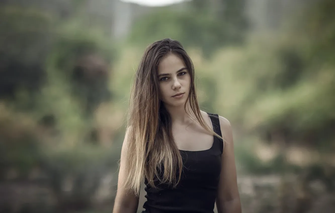 Photo wallpaper sponge, the beauty, curls, cute girl, Nurettin Yildirim