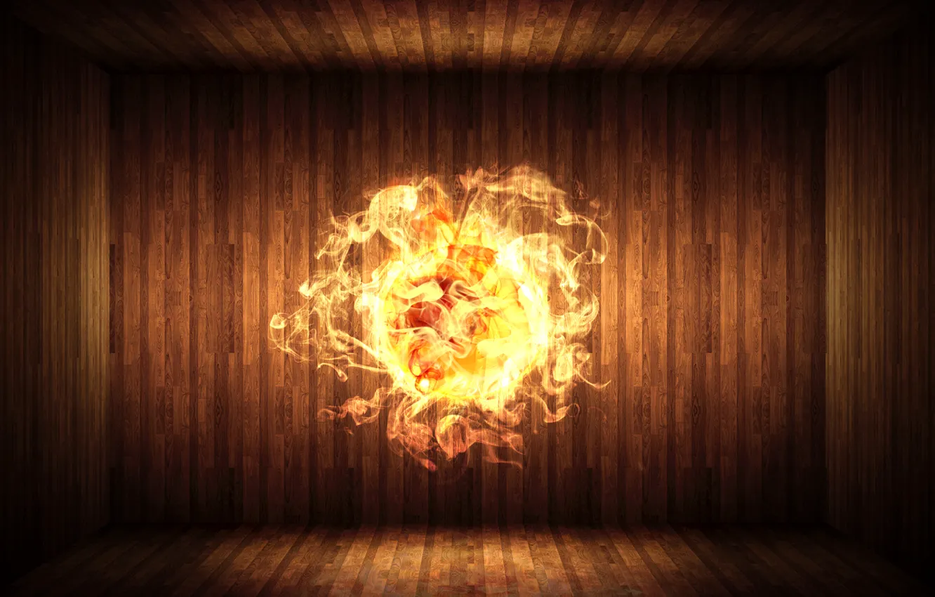 Photo wallpaper lights, balls, Board