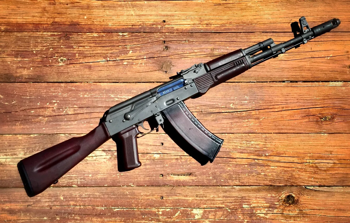 Photo wallpaper weapons, machine, Kalashnikov, AK-74