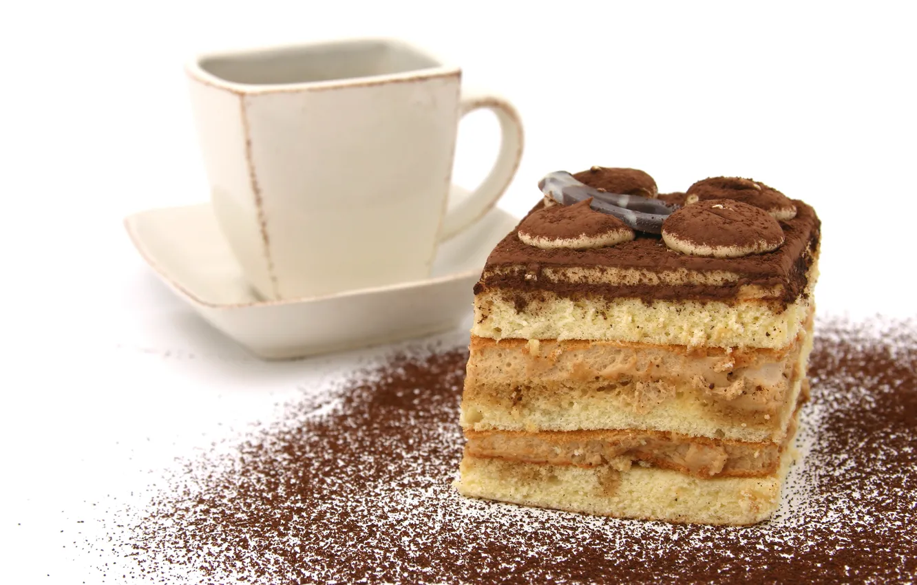 Photo wallpaper food, Cup, dessert, baby, tiramisu, SladKo