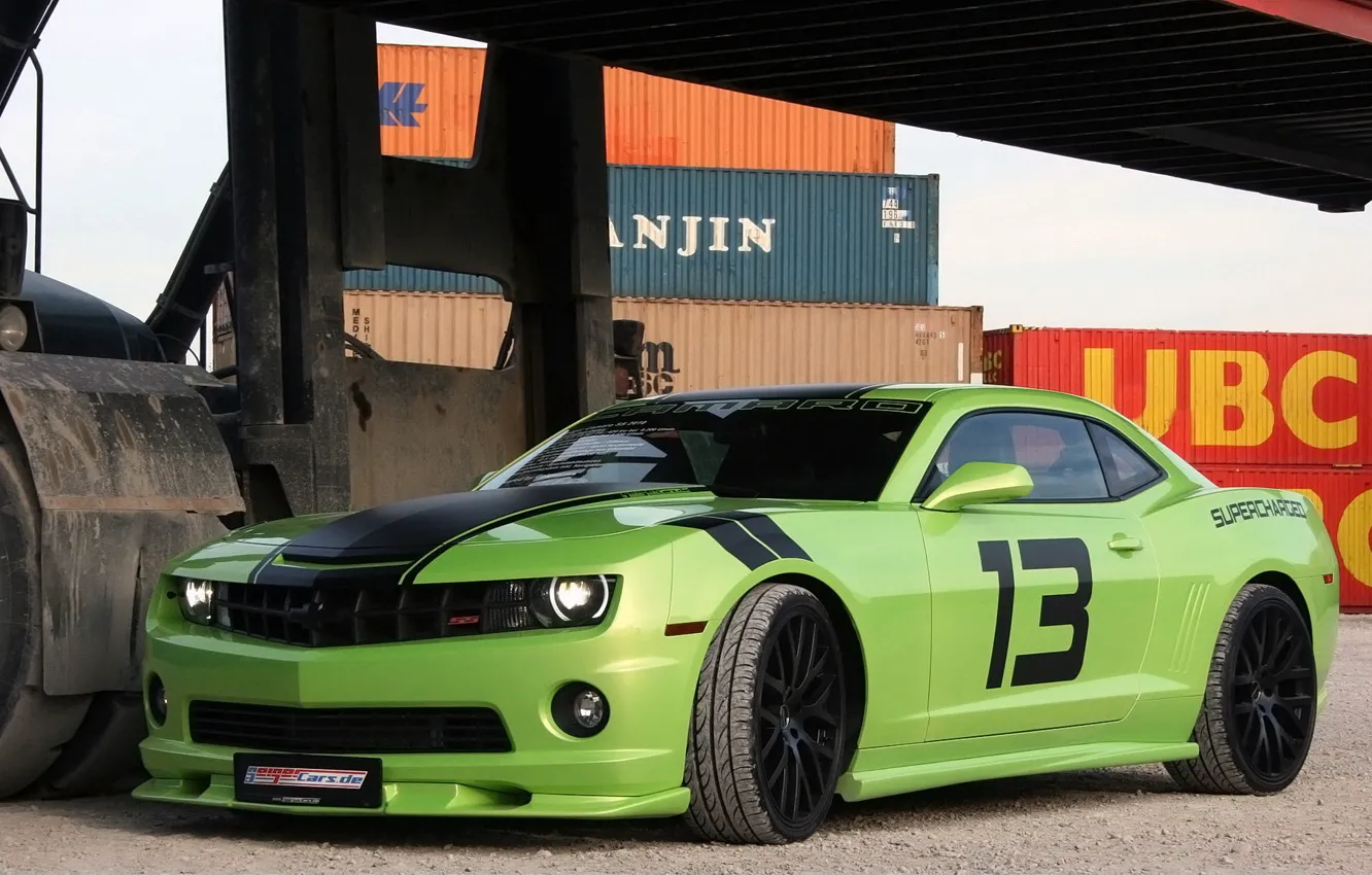 Photo wallpaper Chevrolet, Camaro, Green, Super, Sport, GeigerCars, 564