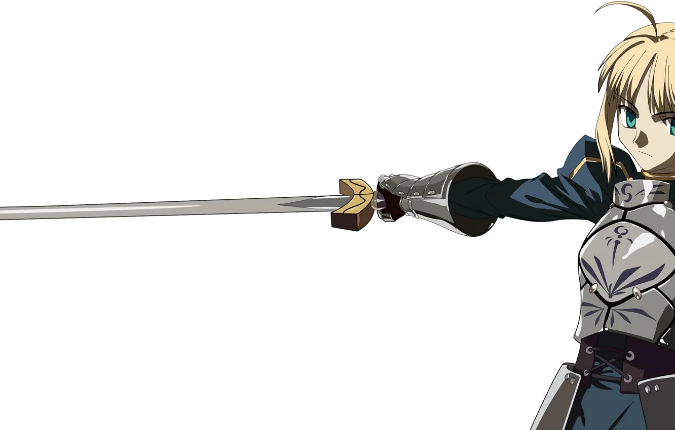 Photo wallpaper sword, knight, the saber, Fate stay night, Excalibur, Fate / Stay Night