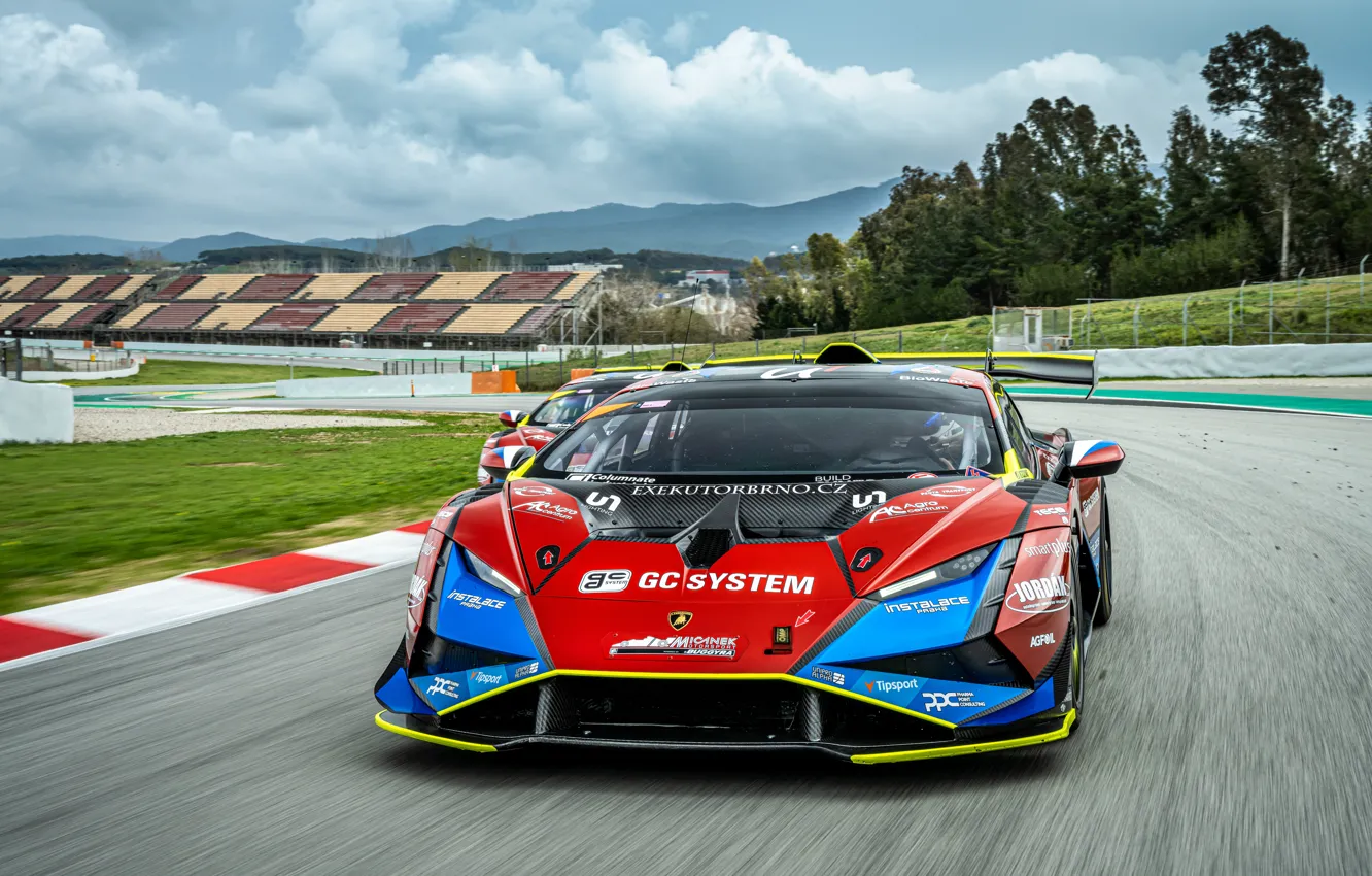 Photo wallpaper Lamborghini, Motorsport, Huracan, Micanek, Super Trofeo EVO2