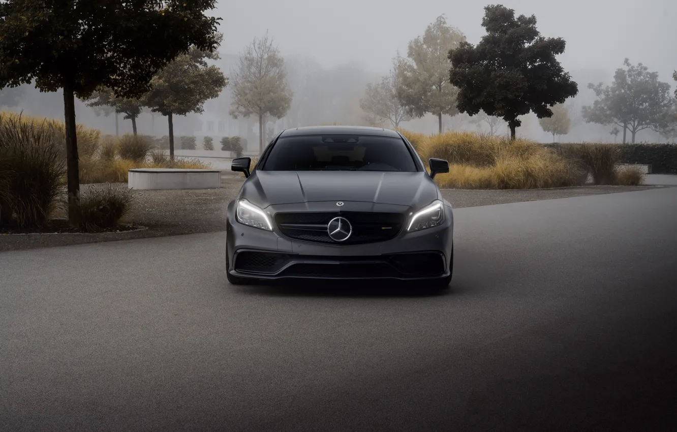 Photo wallpaper Front, AMG, grey, CLS63, Lorenzo, Pogea Racing, CLS63 S