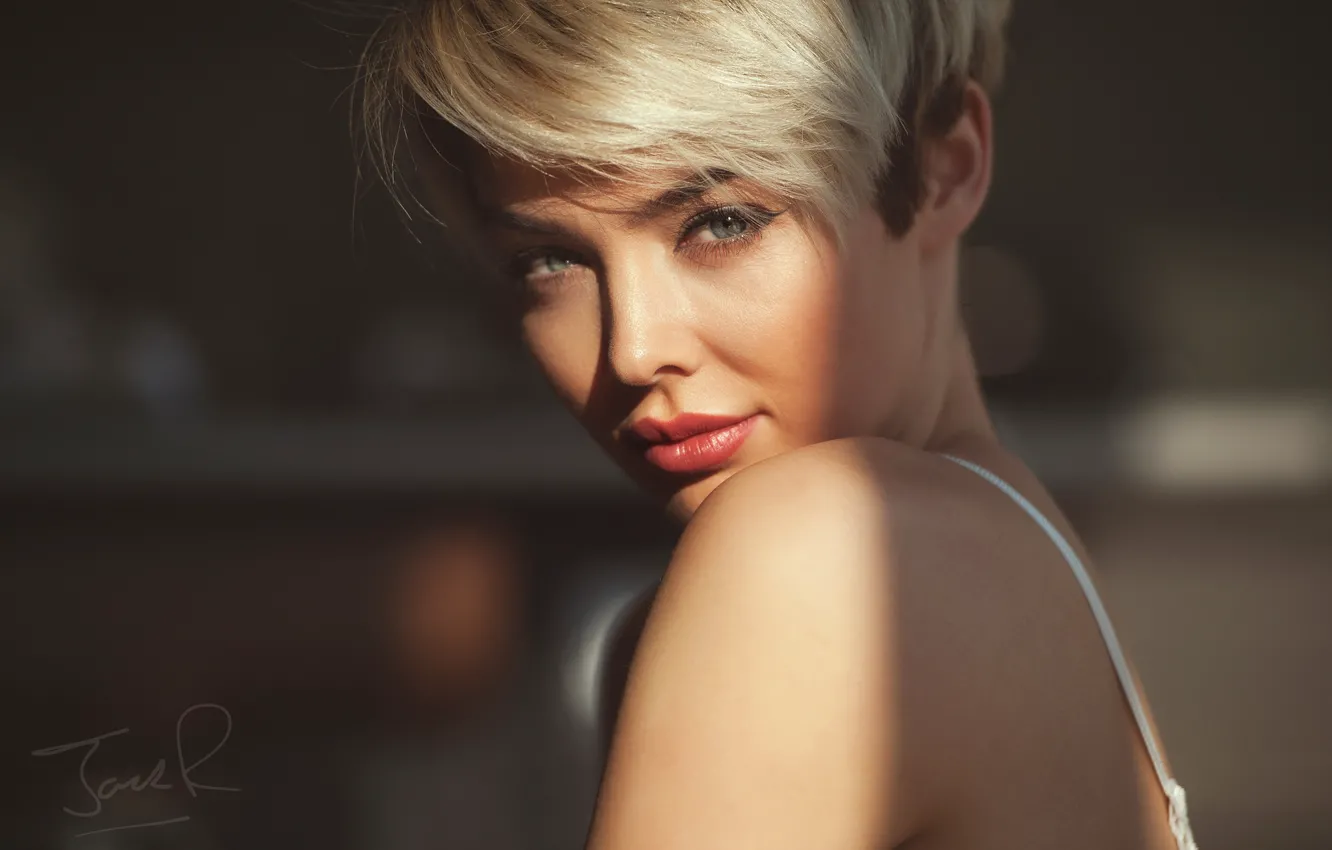 Photo wallpaper look, face, portrait, shoulders, Rosie Robinson