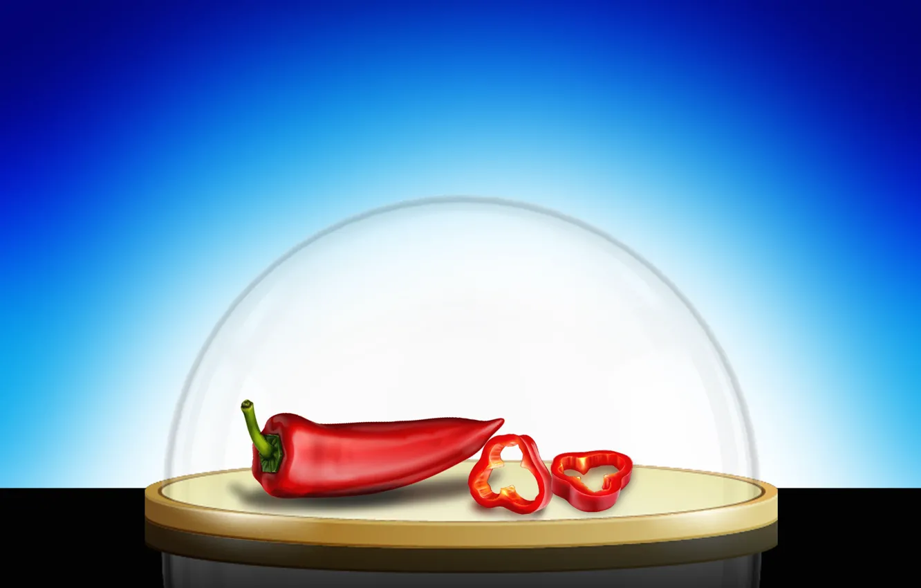 Photo wallpaper food, vegetables, hot pepper