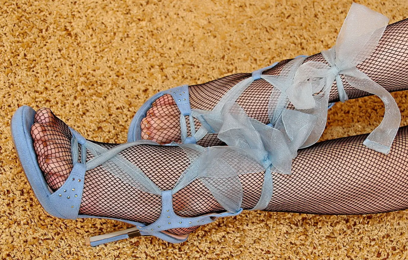 Photo wallpaper girl, shoes, Wallpaper