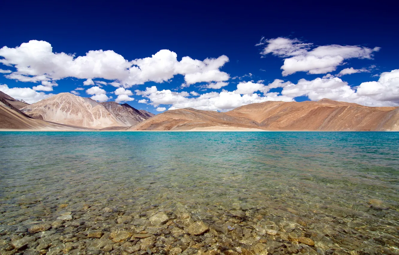 Photo wallpaper landscape, mountains, lake