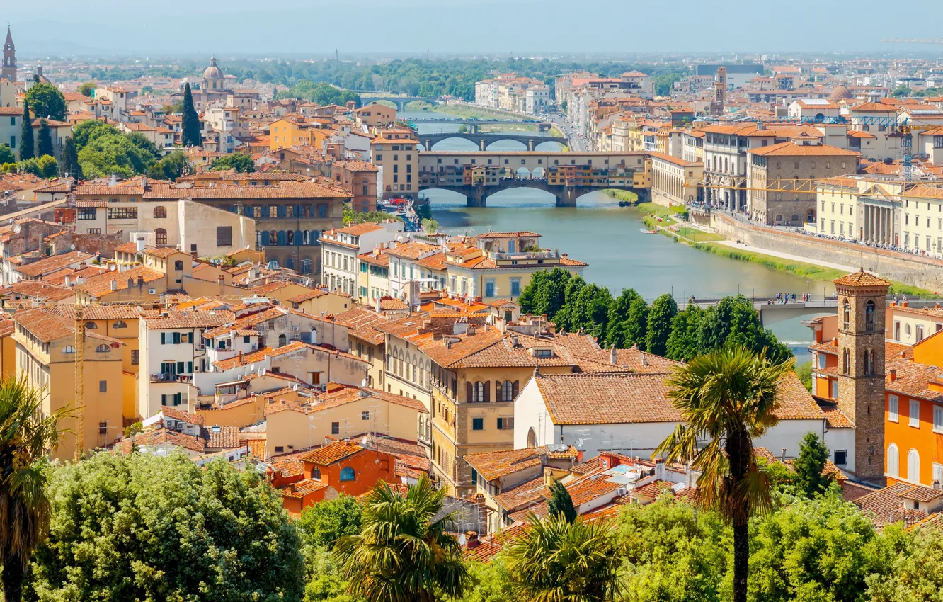 Photo wallpaper city, the city, Italy, Florence, Italy, panorama, Europe, view