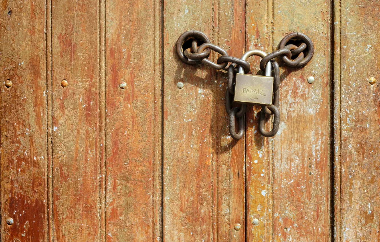 Photo wallpaper background, castle, the door