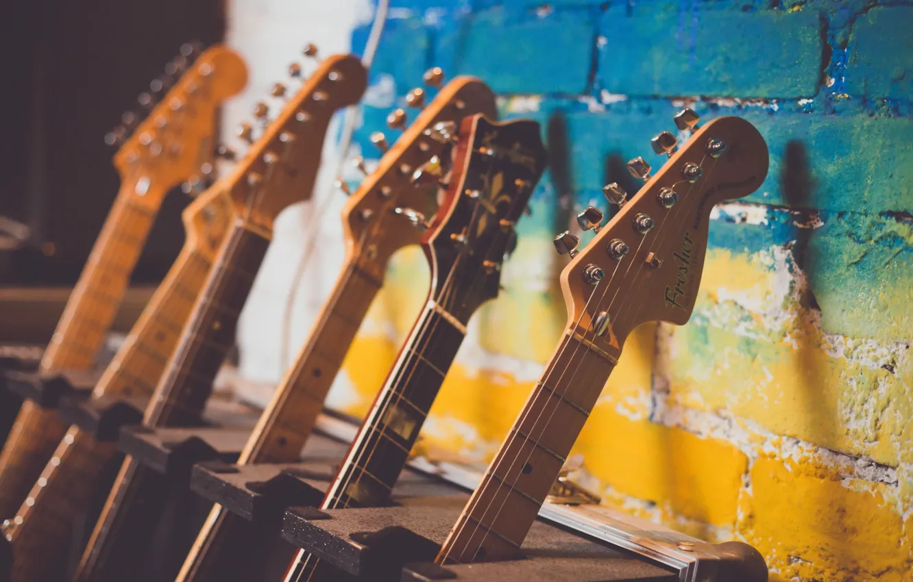 Photo wallpaper music, background, guitar