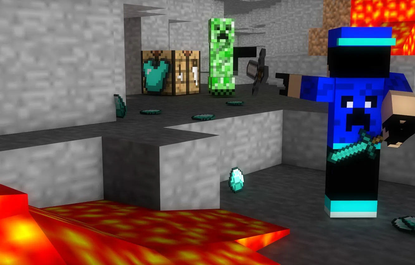 Photo wallpaper minecraft, minecraft skin, minectaft skins, minecraft nature