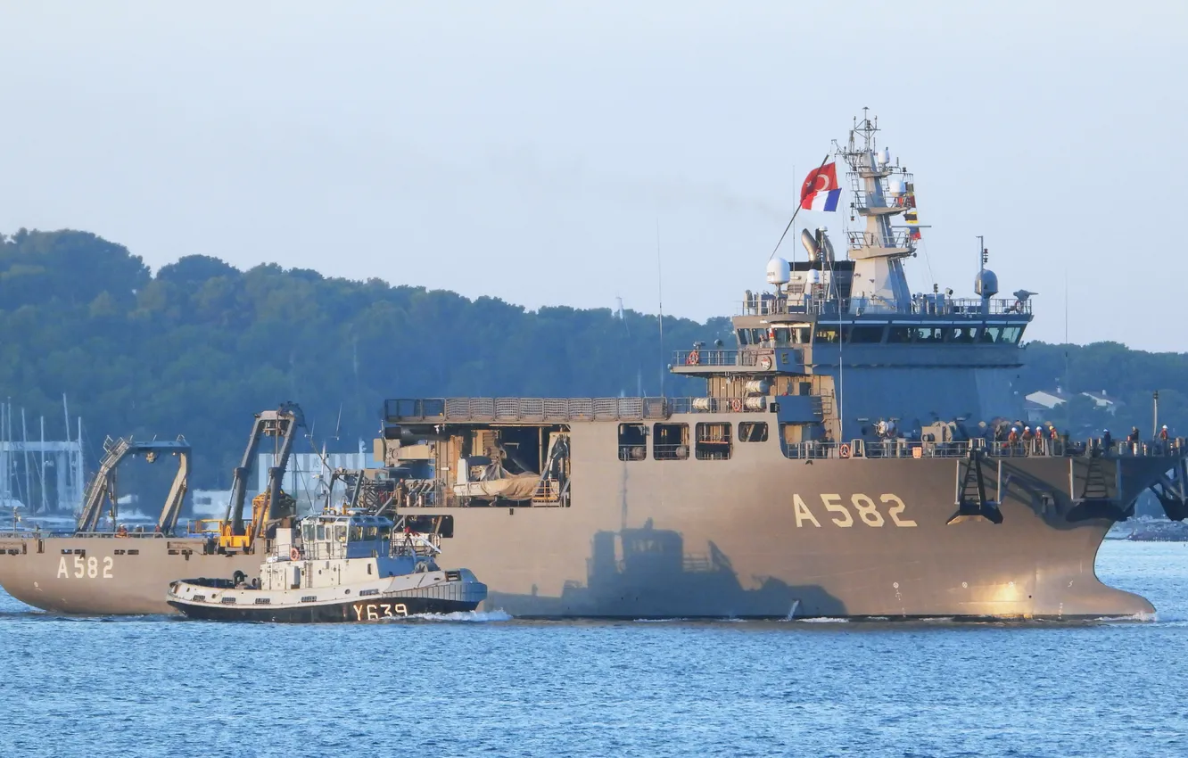 Photo wallpaper Turkey, lifeguard, TCG Alemdar, submarines