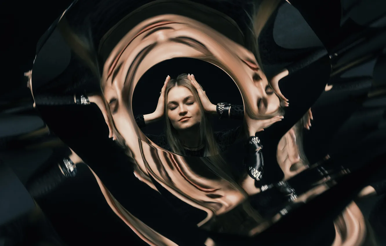 Photo wallpaper reflection, Vadim Mironov, thought-form