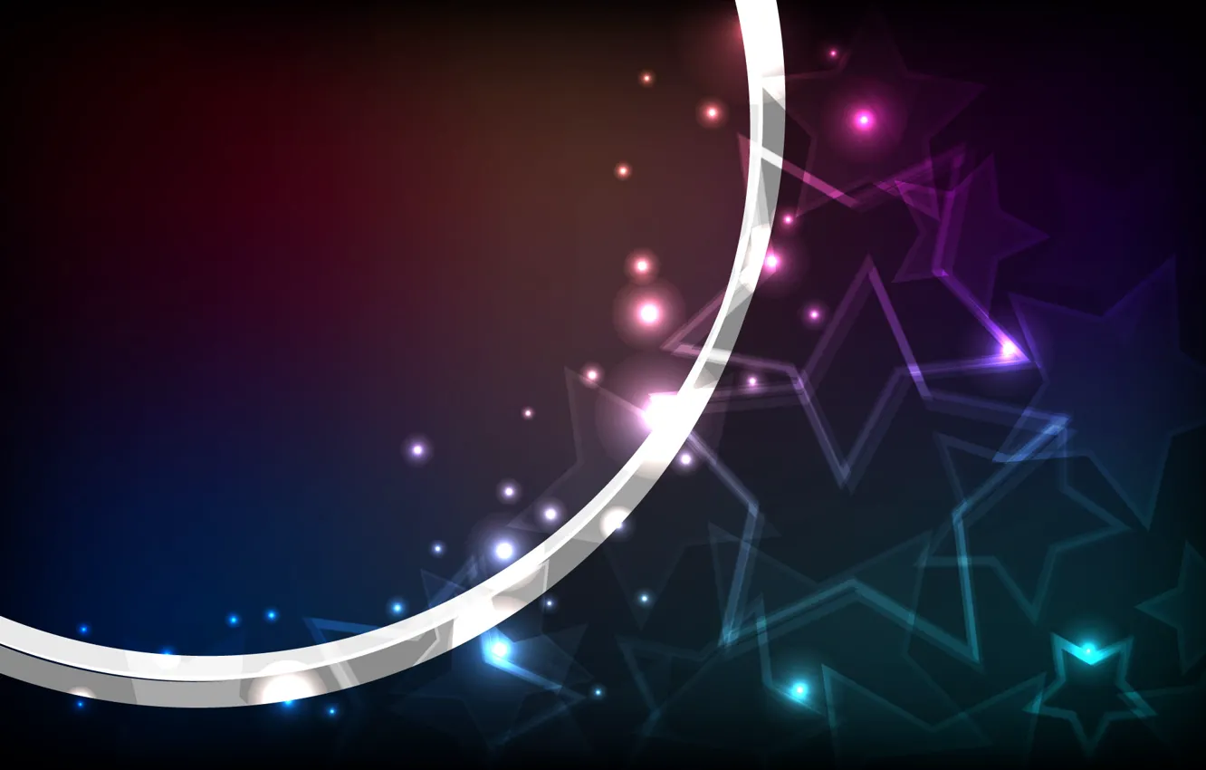 Photo wallpaper stars, line, vector