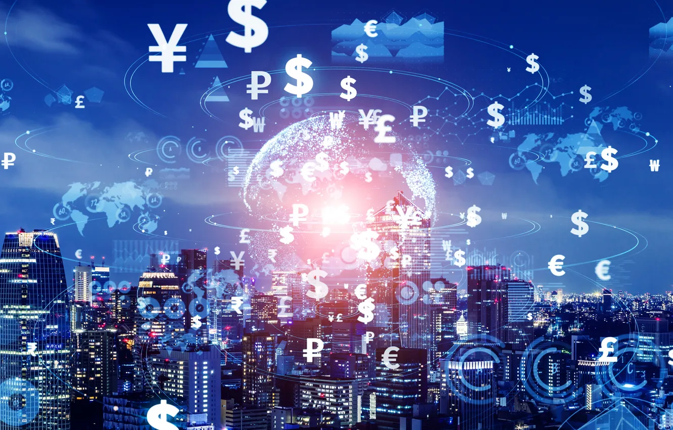 Photo wallpaper hi-tech, money, Internet, technology, communication