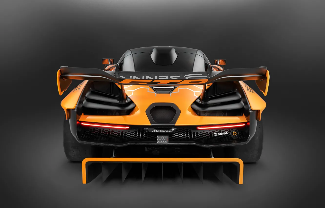 Photo wallpaper Concept, McLaren, GTR, racing car, rear view, 2018, Senna