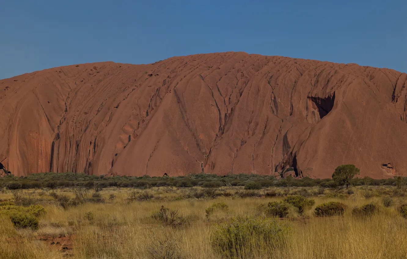 Photo wallpaper the sky, mountains, the steppe, panorama, America, Prairie