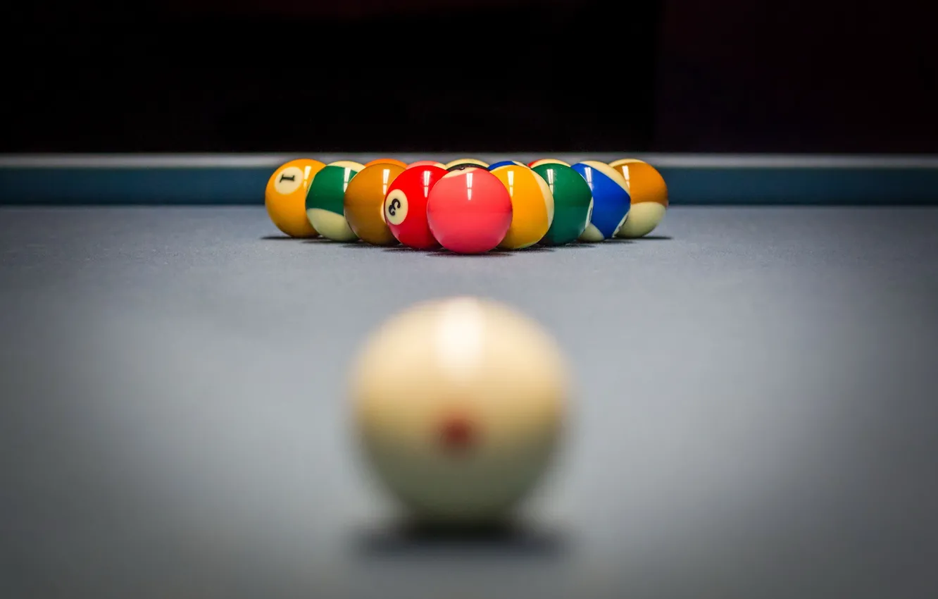 Photo wallpaper balls, sport, Billiards