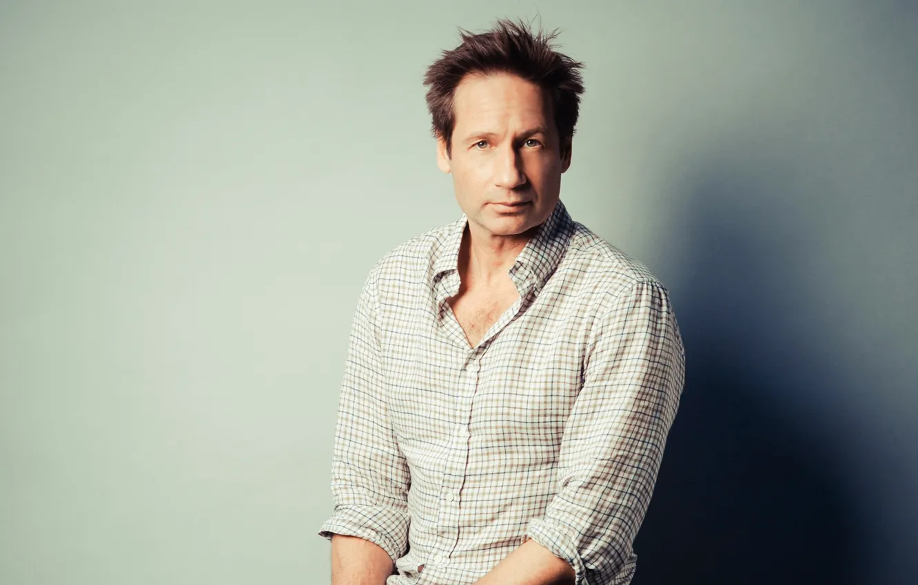 Photo wallpaper background, actor, shirt, David Duchovny