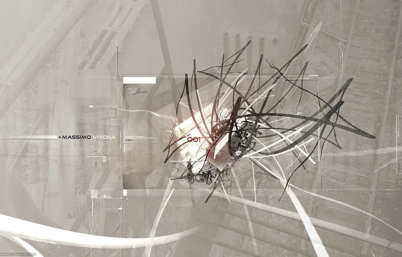 Photo wallpaper plate, old, metal, tangle, pipe