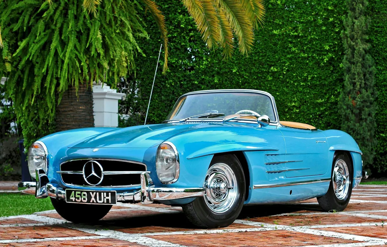 Photo wallpaper Roadster, Coupe, Old, Mercedes - Benz, Vehicle, 300 SL