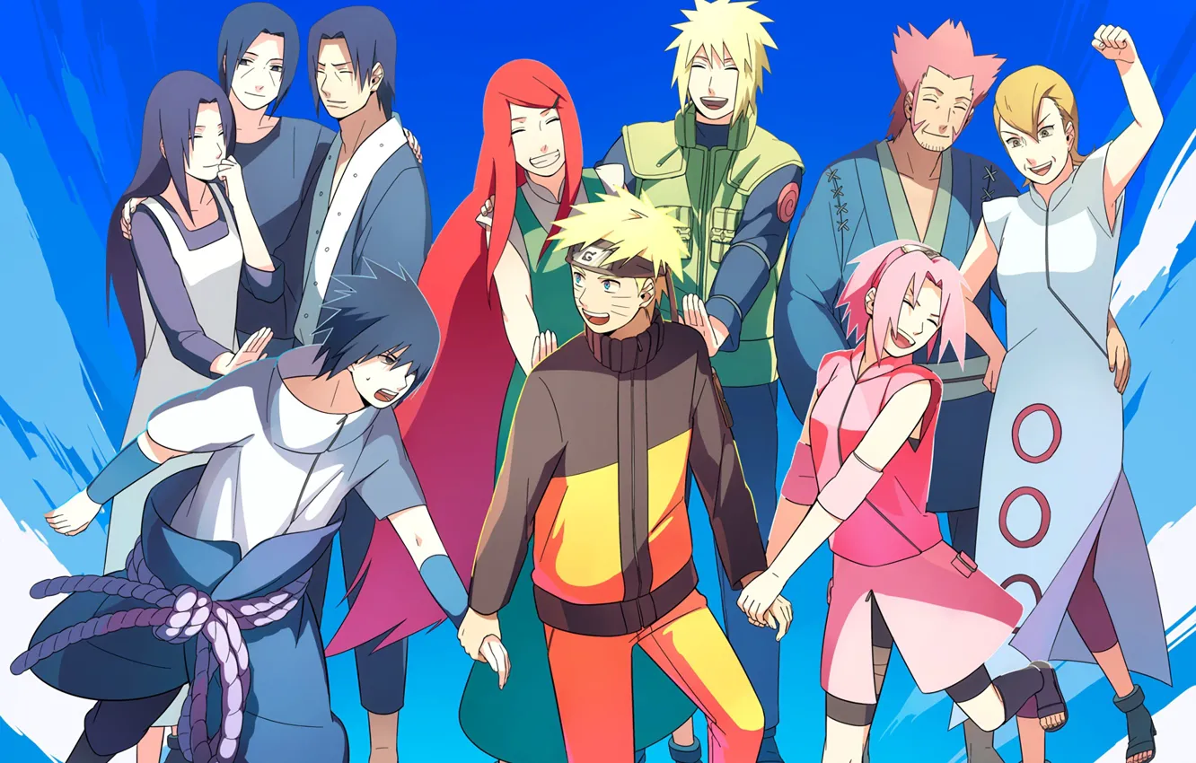 Photo wallpaper anime, Sakura, art, Naruto, Naruto, parents, Sake